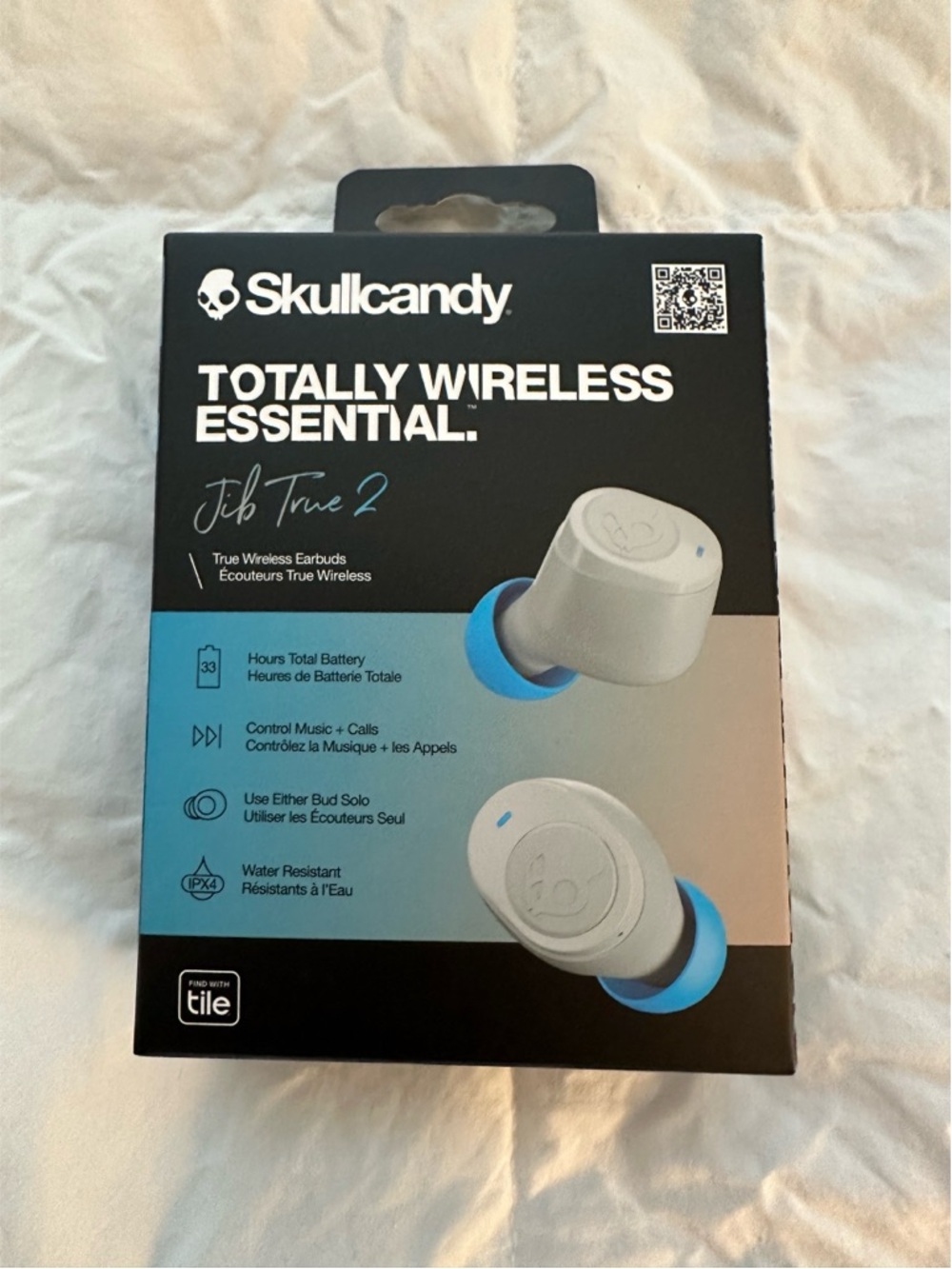BRAND NEW Skullcandy Jib True 2 Wireless Earbuds (Light Gray/Blue)